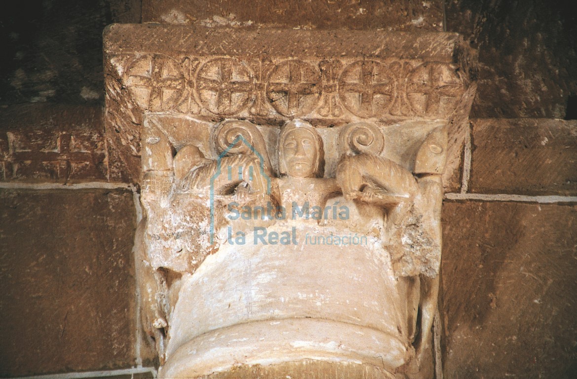 Capitel del arco tiunfal. Tregua de Dios