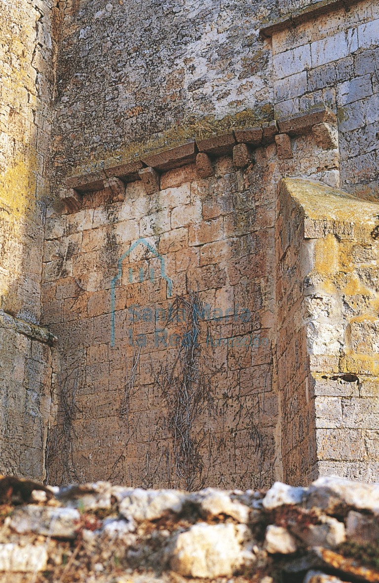 Detalle del muro norte