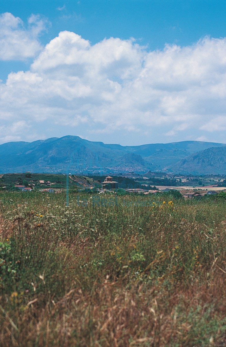 Panorámica con Hermosilla y al fondo Poza de la Sal