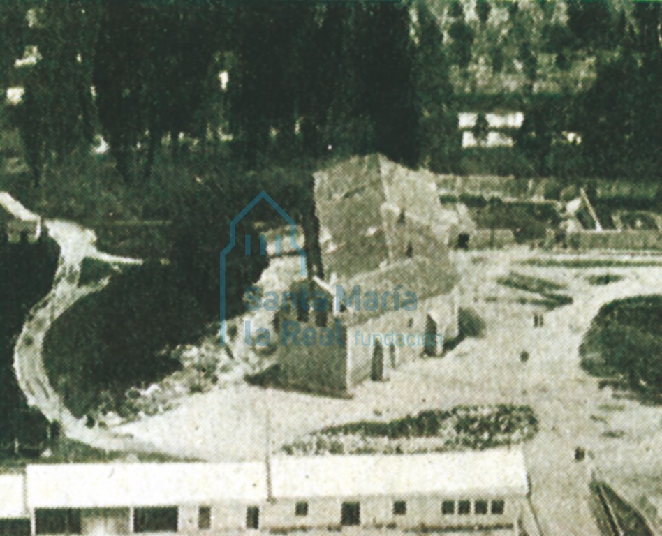Iglesia de San Andrés, desaparecida. Vista aérea