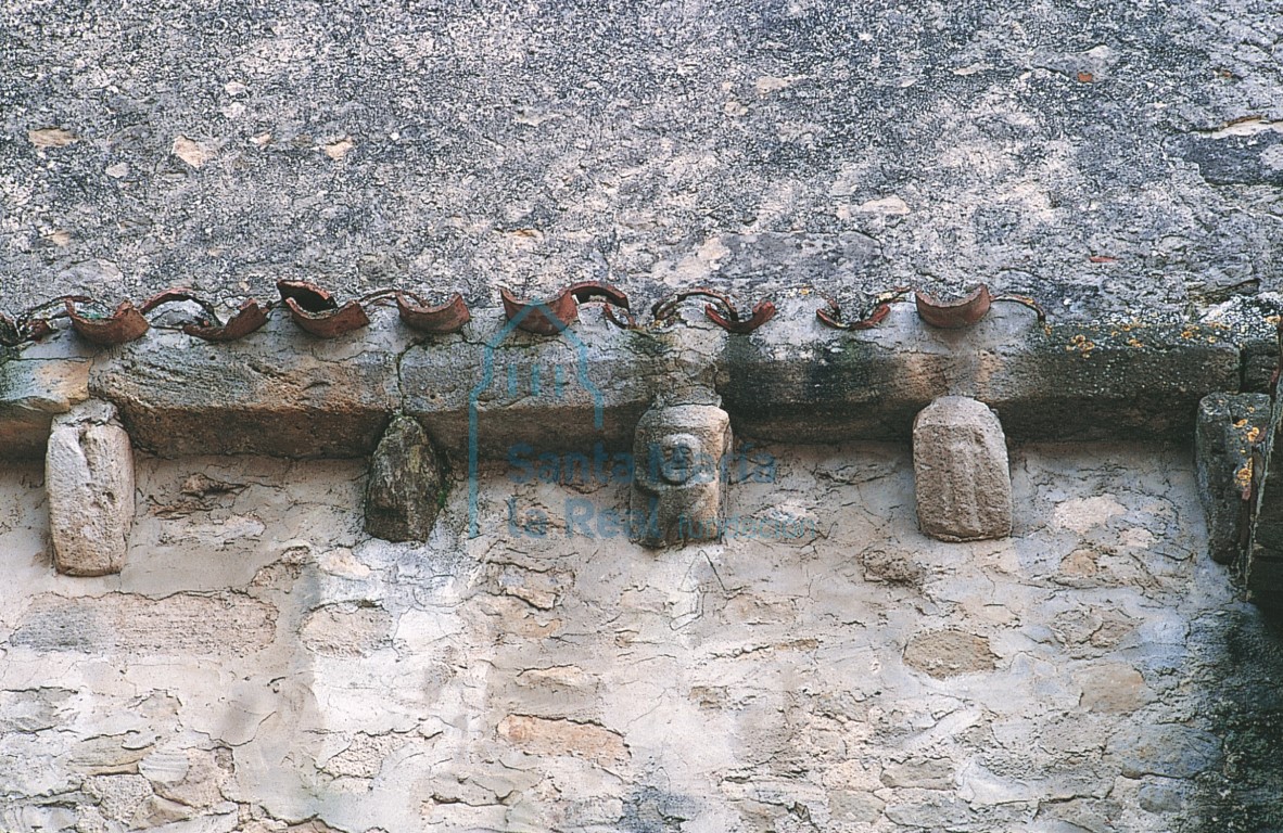 Canecillos del muro norte de la nave