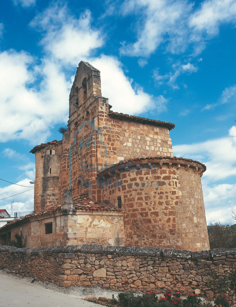 Vista desde el este, antes de la restauración