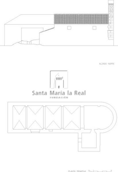 Alzado norte y Planta primitiva