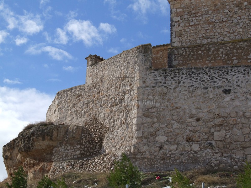 Vista del muro del recinto