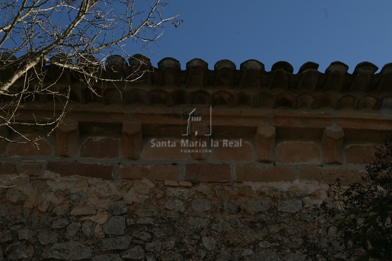 Detalle de la cornisa