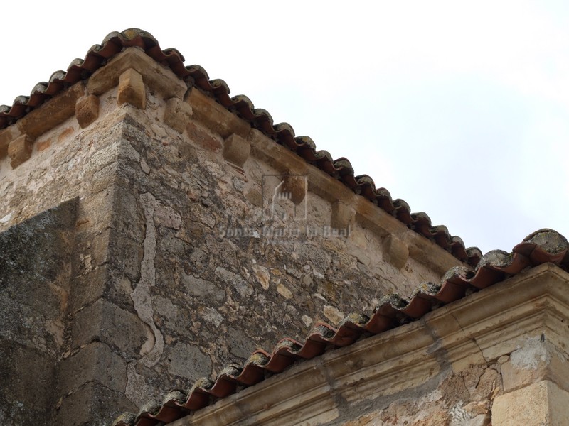 Detalle de la cornisa