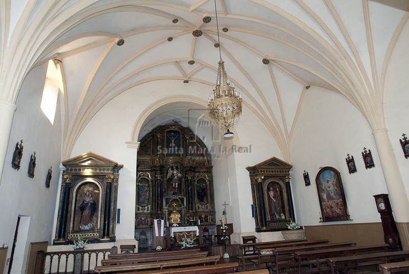 Vista interior de la iglesia del siglo XVI