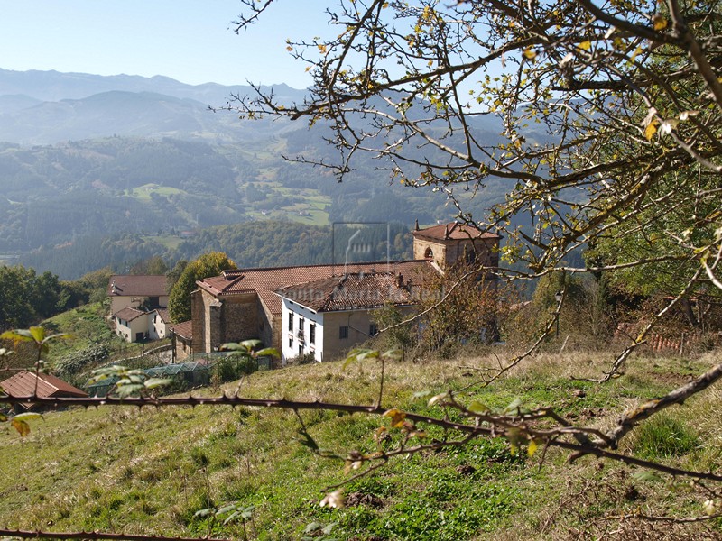 Vista general del pueblo desde el monte