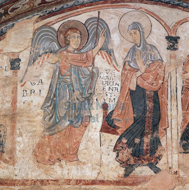 Pinturas murales del panteón (Anunciación)