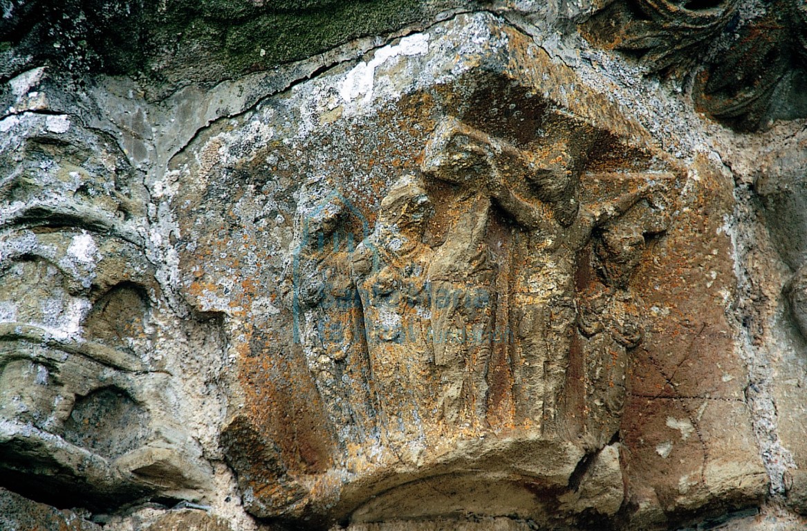 Capitel de la Crucifixión de la portada meridional