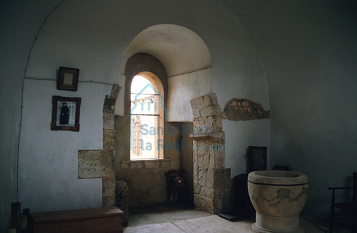 Detalle del interior de la capilla