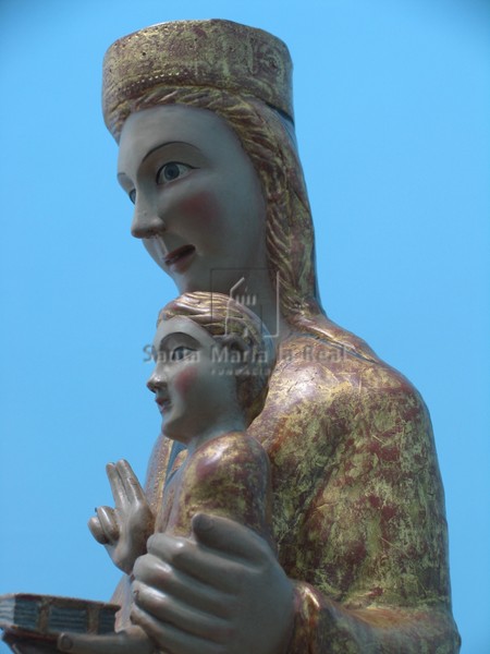 Detalle de la Virgen con el niño