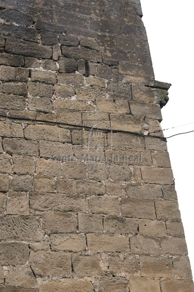 Detalle del muro del hastial occidental