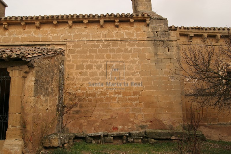 Detalle del muro sur