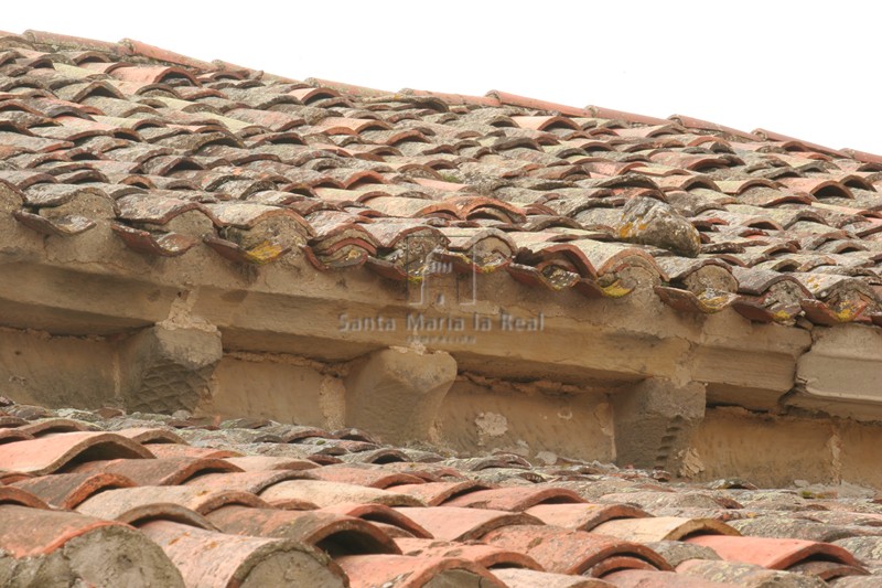 Detalle de la cornisa