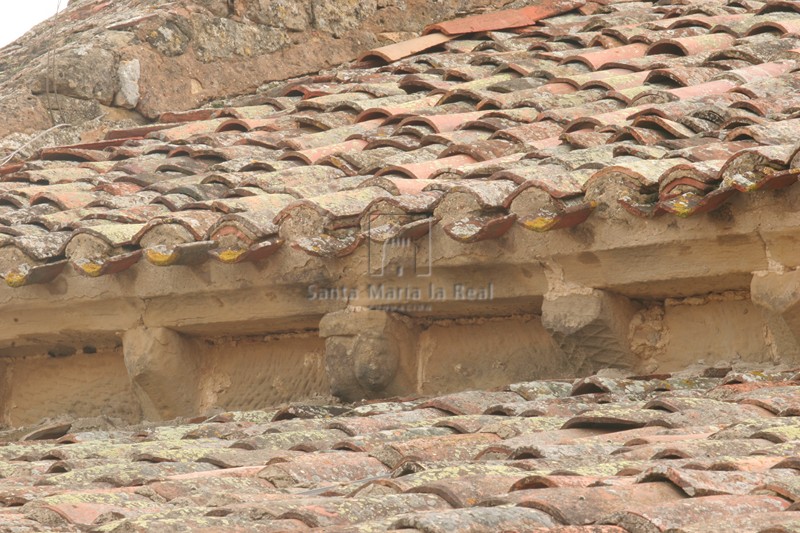 Detalle de la cornisa