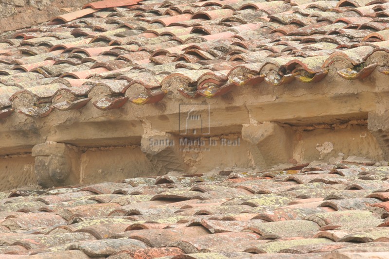 Detalle de la cornisa