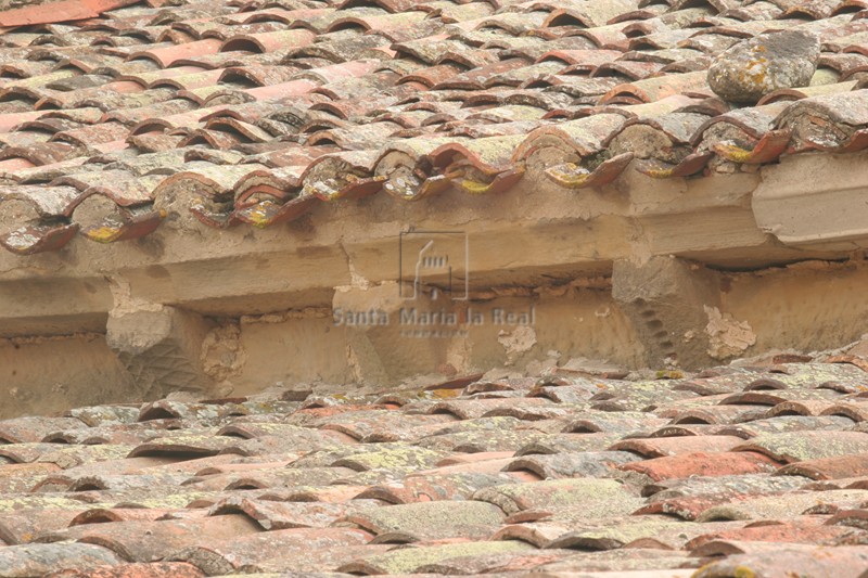 Detalle de la cornisa