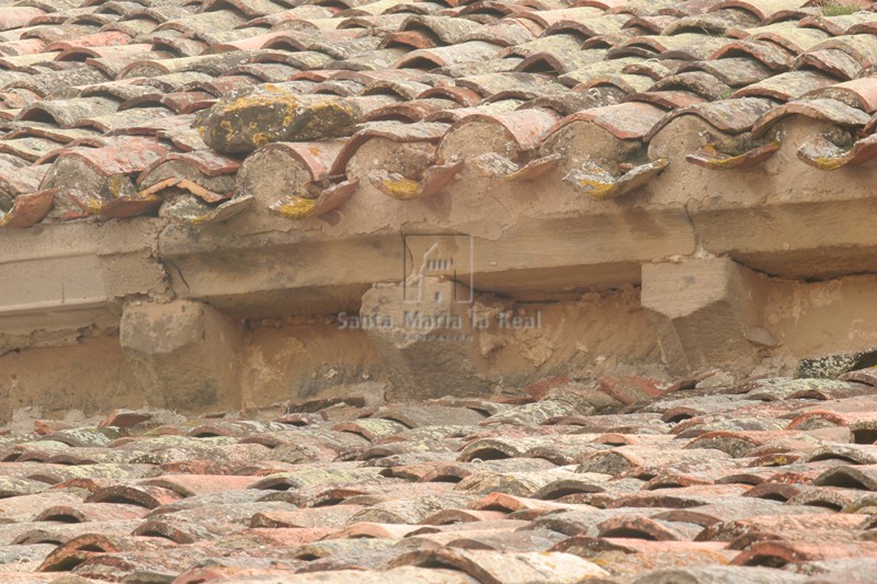 Detalle de la cornisa