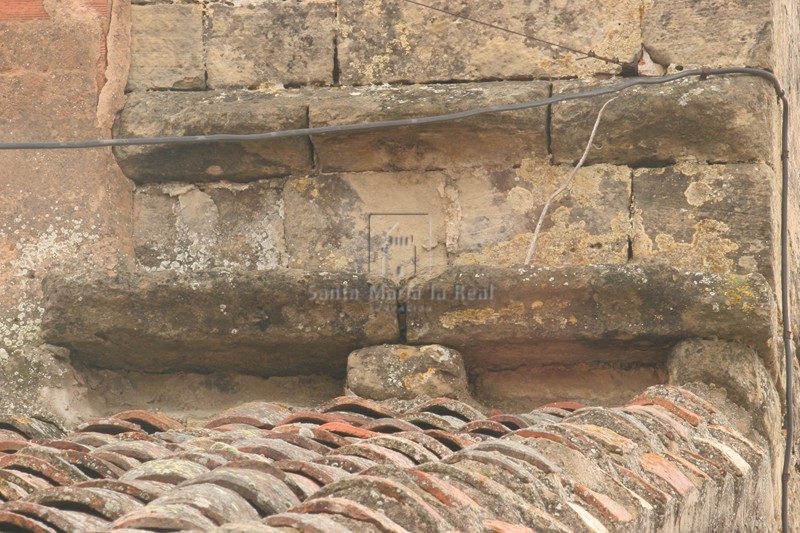 Detalle de la cornisa