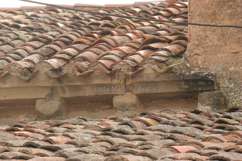 Detalle de la cornisa