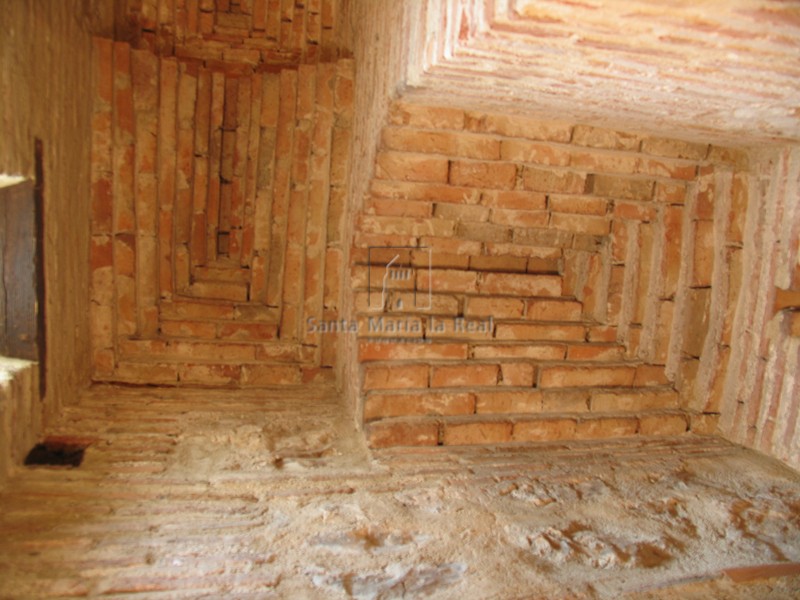 Detalle de la bóveda de la escalera de la torre