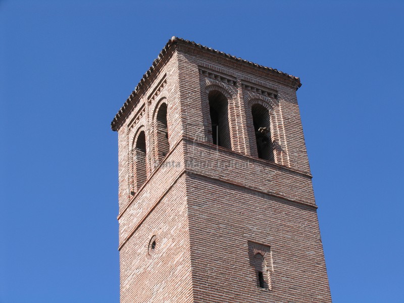 Detalle del último cuerpo de la torre
