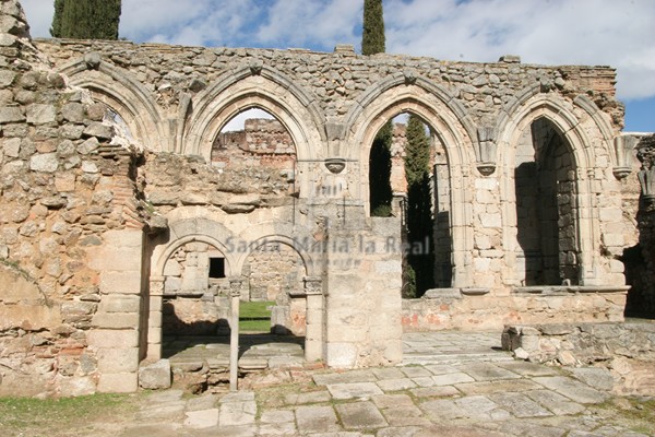 Vista de la arquería