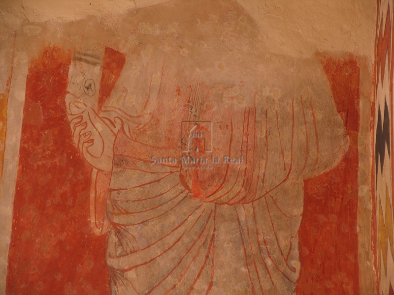 Detalle de pintura de la cabecera Detalle de pintura de la cabecera
