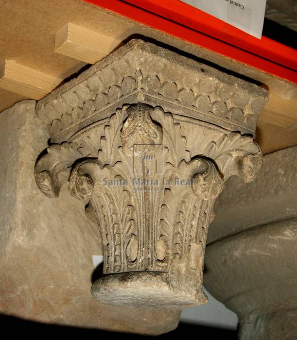 Capitel de hojas hendidas