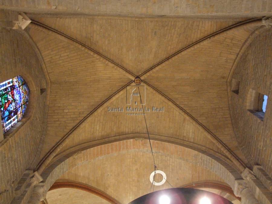 Detalle interior de la bóveda del crucero