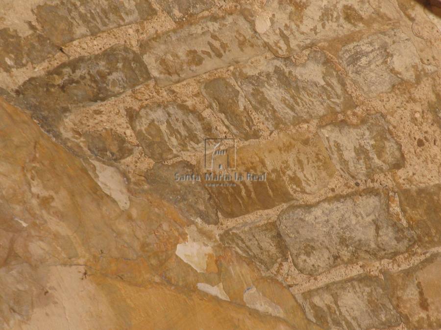 Detalle interior de la bóveda del ábside