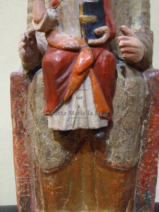 Detalle de la imagen de la Virgen con el Niño