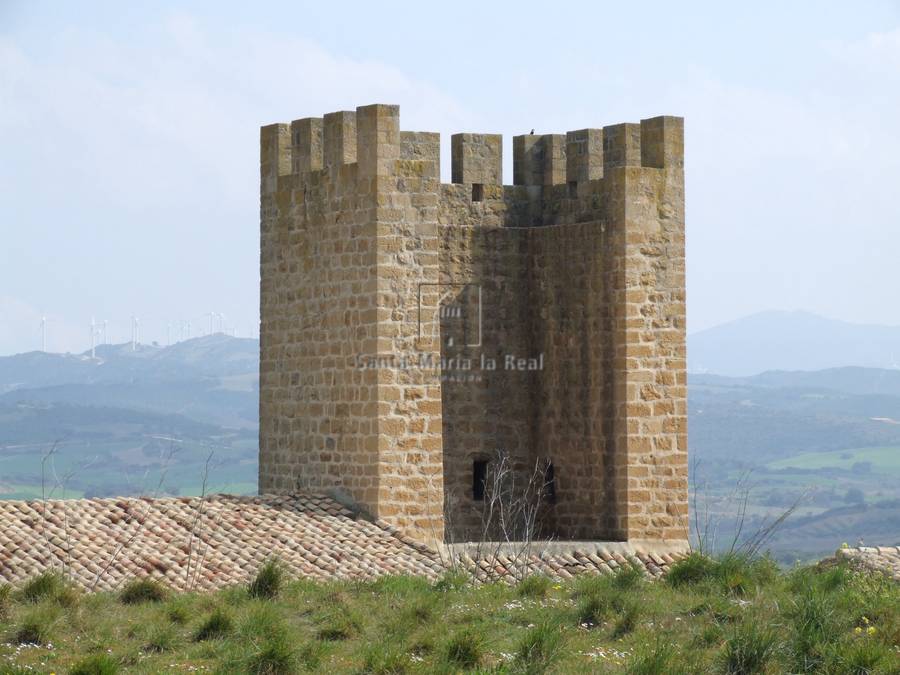 Detalle de una de las torres del recinto