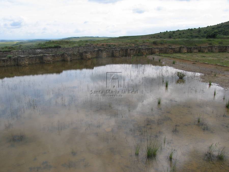 Restos del depósito de agua del poblado de Andelos