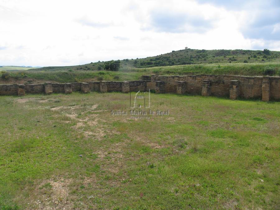 Restos del depósito de agua del poblado de Andelos