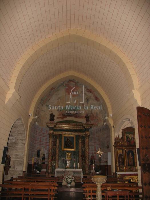 Vista interior desde los pies