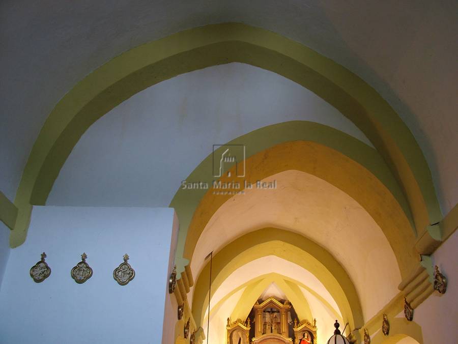 Detalle de la bóveda del ábside