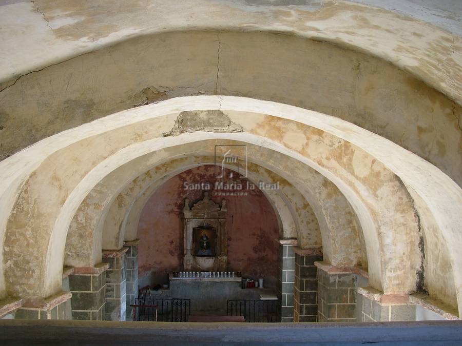 Detalle de la bóveda desde el coro