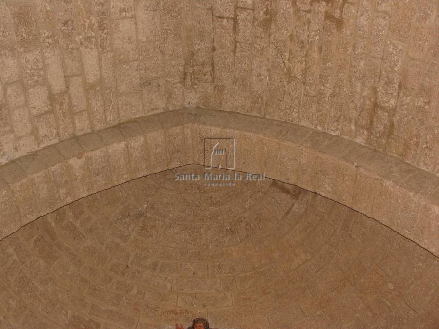 Detalle interior de la bóveda del ábside