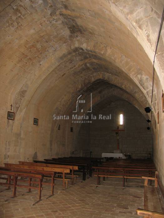 Vista interior desde los pies