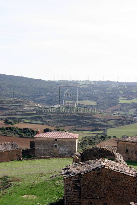 Vista de Sansoáin desde la iglesia de Bézquiz