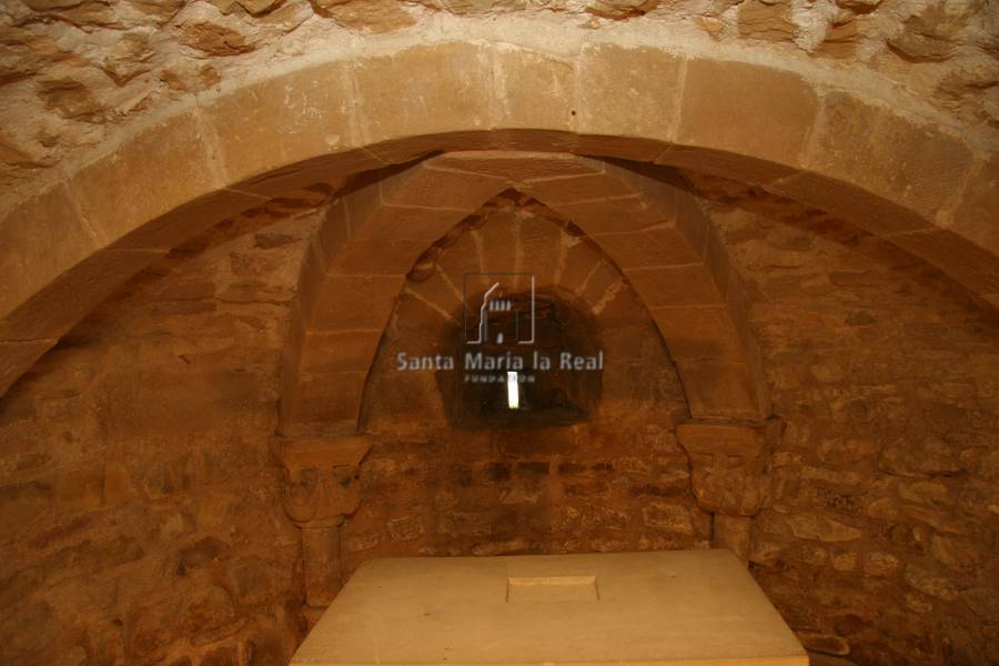 Vista interior de la cripta