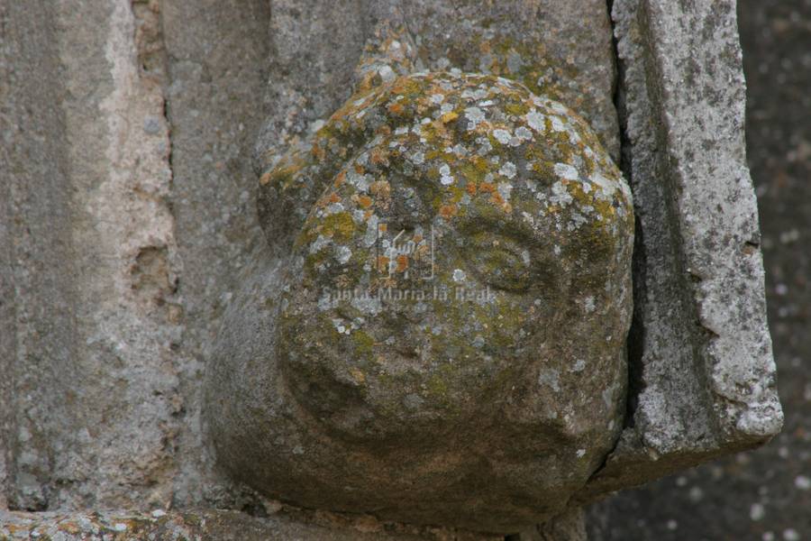 Detalle de la chambrana de la portada norte