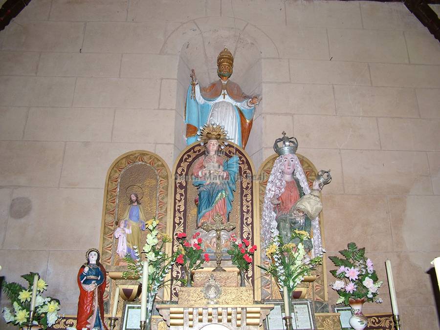 Vista general del retablo