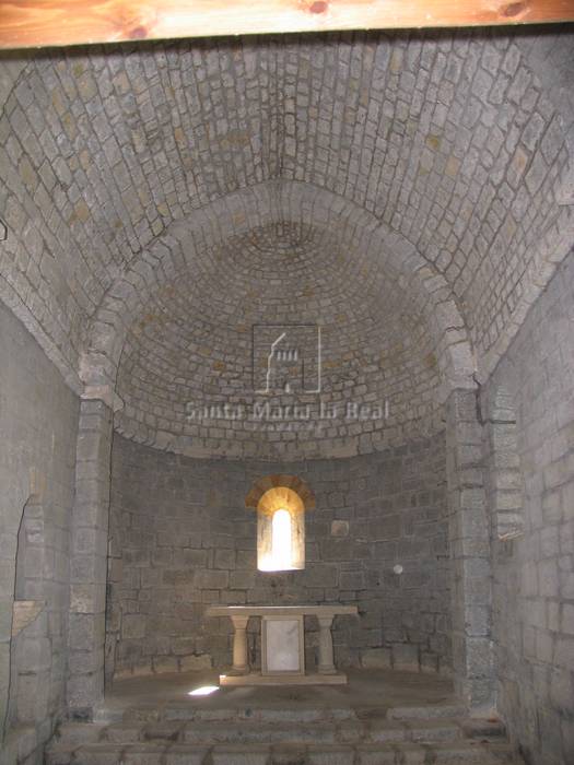 Vista interior desde los pies