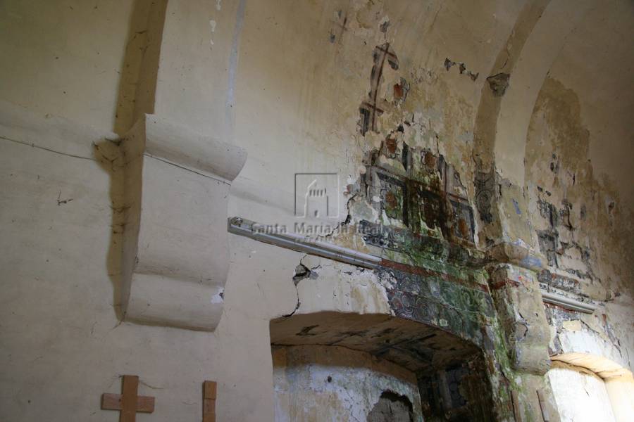 Detalle interior de las ménsulas de la bóveda