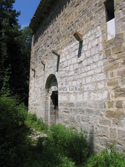 Detalle del exterior de la fachada sur