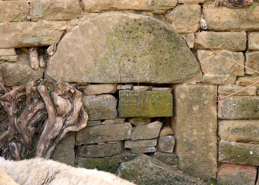 Detalle exterior de la fachada oeste