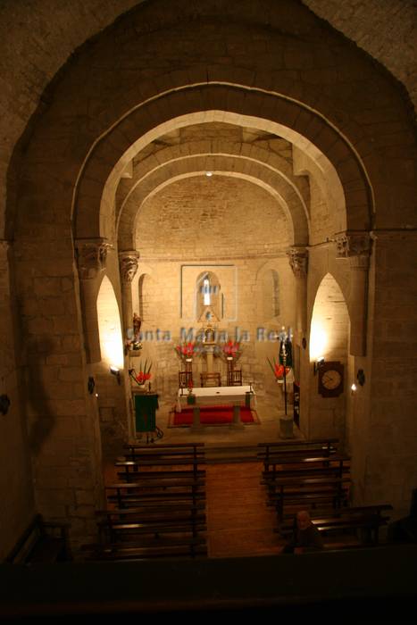 Vista interior desde los pies